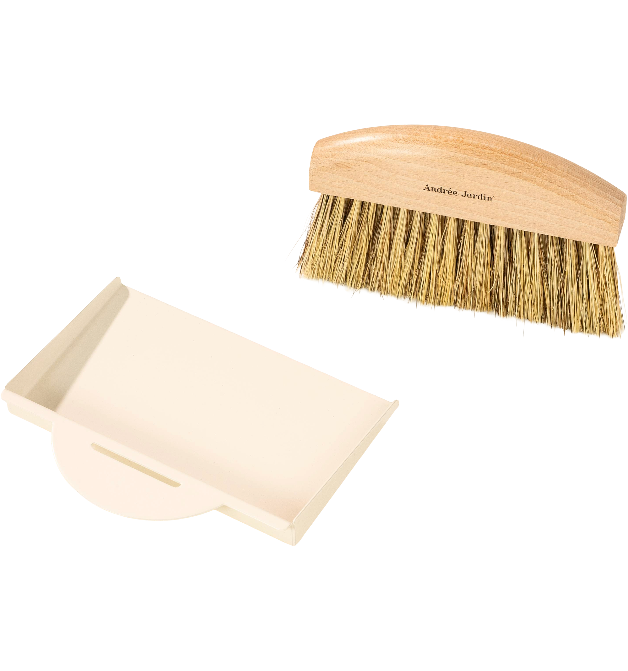 Tischkehrset Rosshaar/Fibre, weiß Tischkehrset Rosshaar/Fibre, weiß