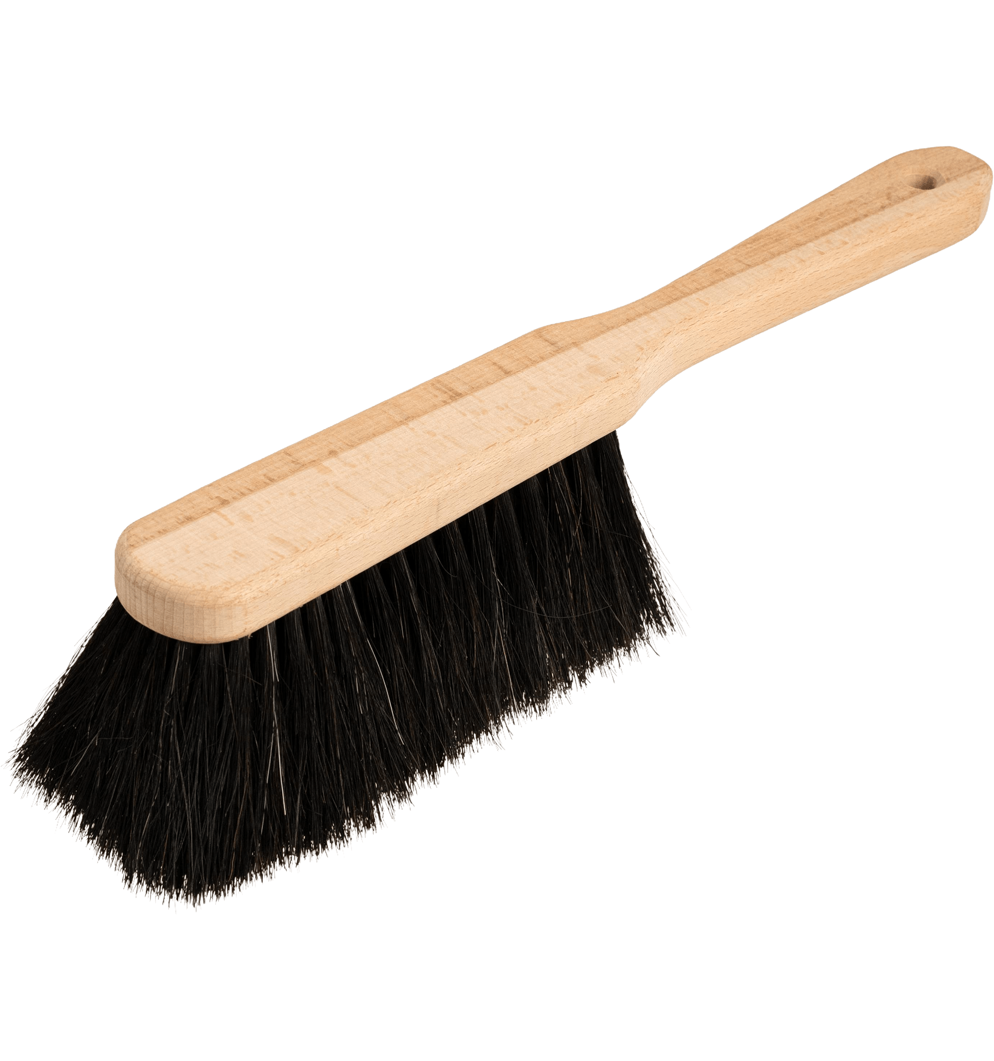 Handfeger Roßhaar, flacher Griff